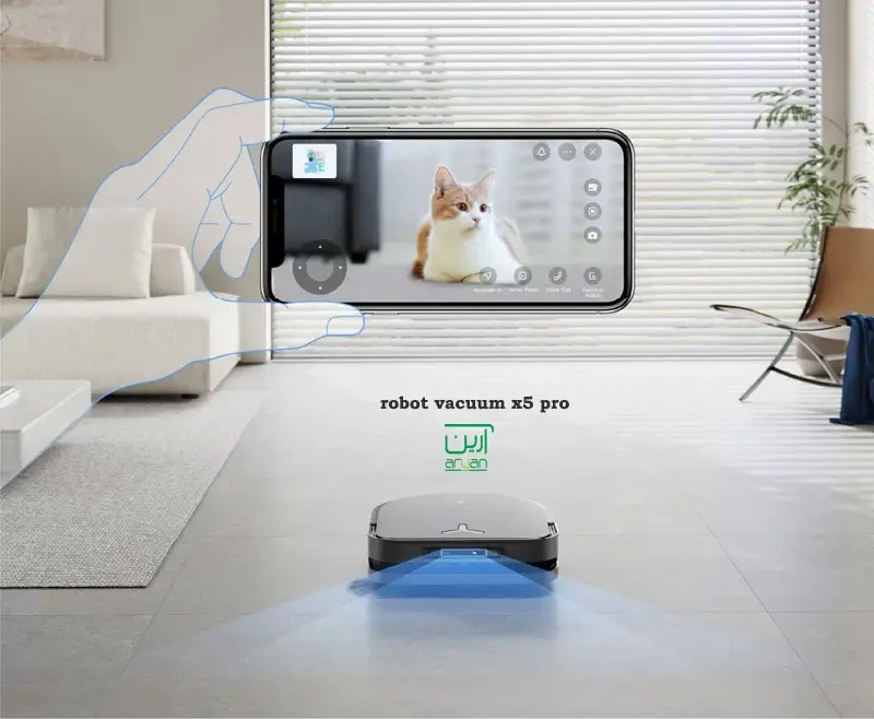 امکان برقراری تماس ویدئویی با جارو رباتیک x5 pro
