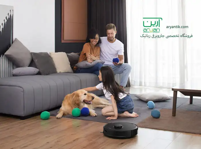 جاروبرقی رباتیک هوشمند با سنسور تشخیص موانع