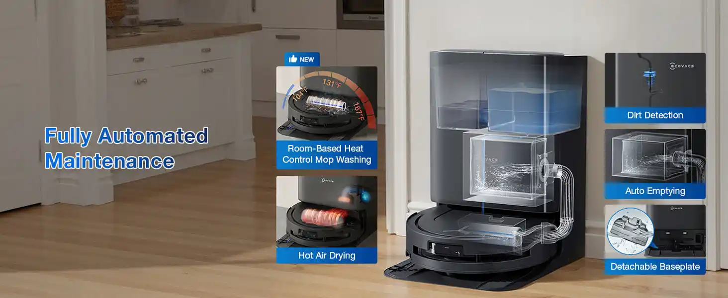 ایستگاه همه کاره جارو رباتیک t80 omni ecovacs