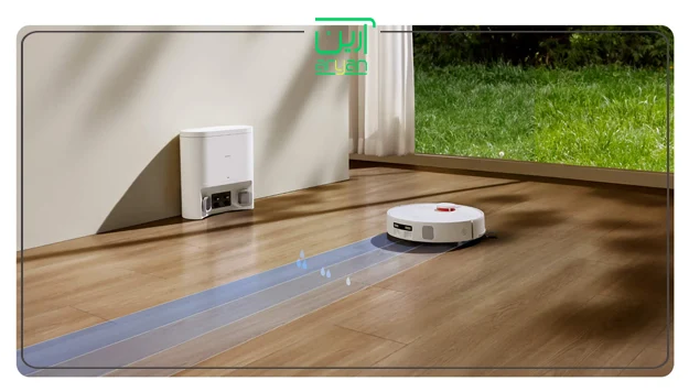 جارو رباتیک شیائومی xiaomi h40 برای تی کشی خروج آب را تنظیم میکند